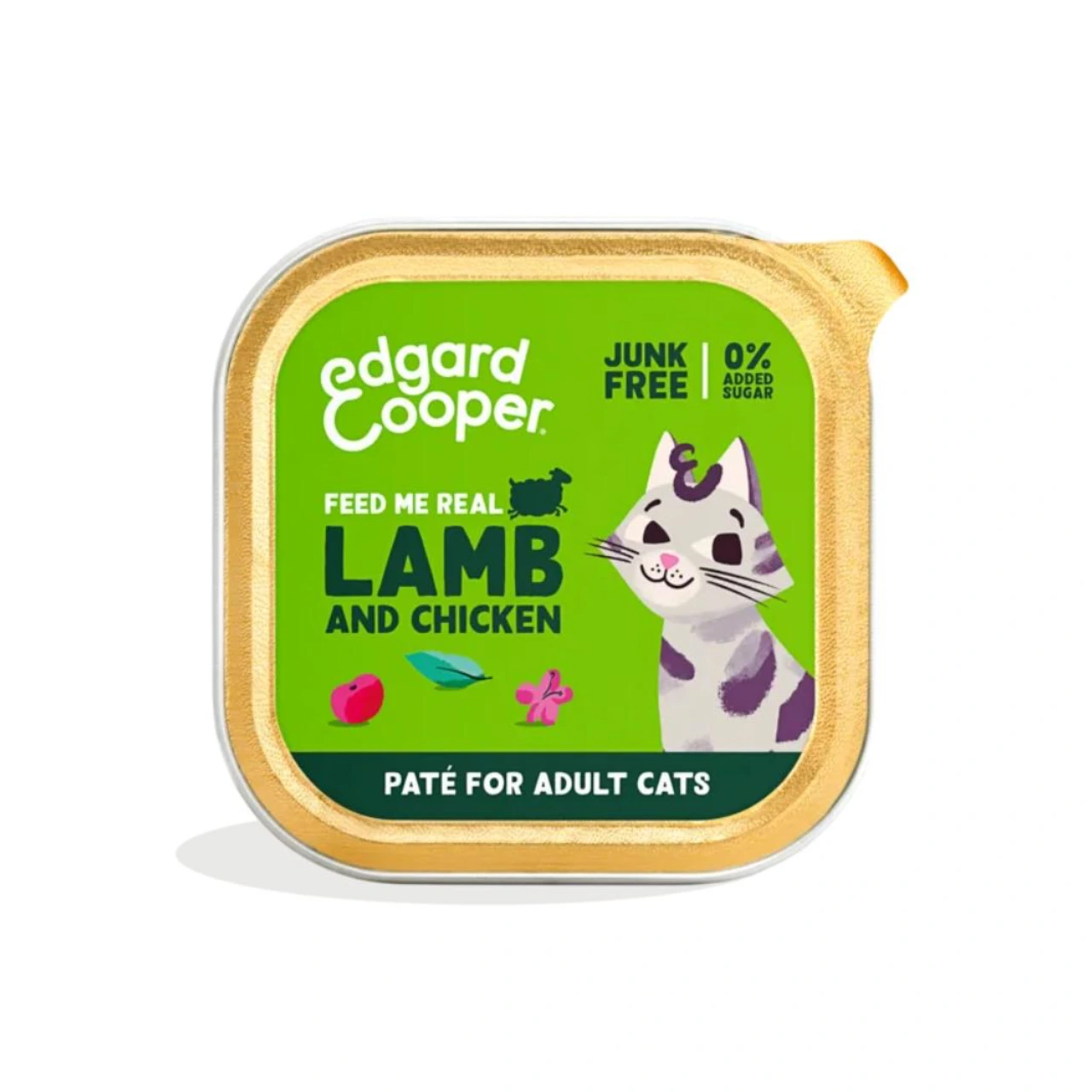 Edgard & Cooper pate til kat lam og kylling 85 g